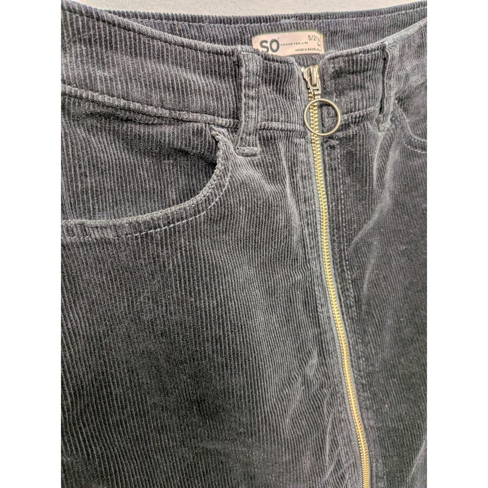 So Corduroy Zip Front Skirt Women's Sz 5 Brown Retro Y2k 90's Preppy Clueless - Picture 2 of 12